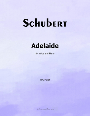 Adelaide, by Schubert, in G Major