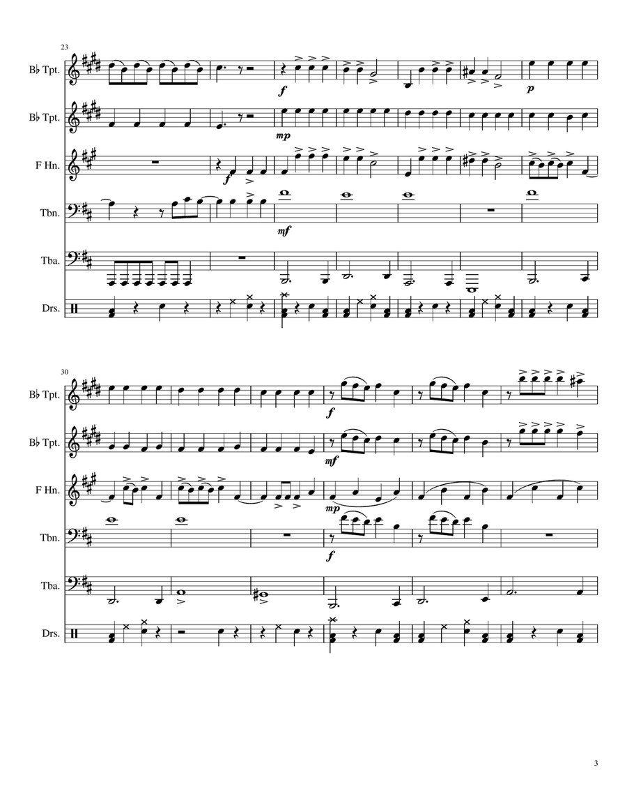 Radioactive Brass Quintet scores gallery preview page 3