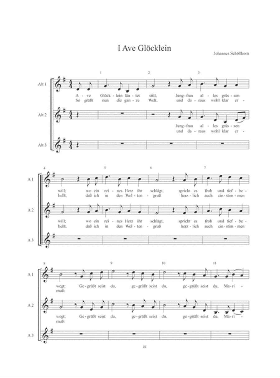Marien-Lieder Alto Voice scores gallery preview page 2