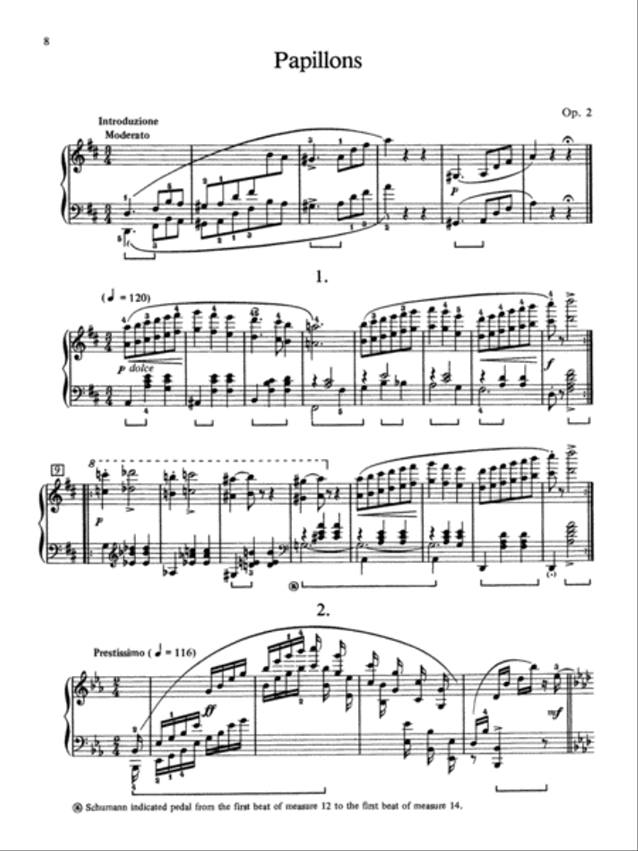 Schumann: Papillons Schumann: Papillons Piano Solo scores gallery preview page 3