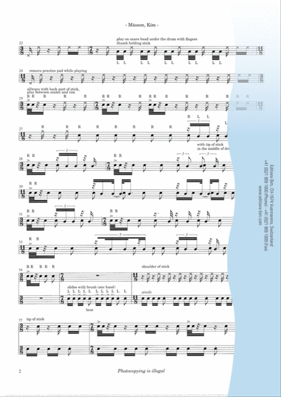 Kím Percussion scores gallery preview page 3