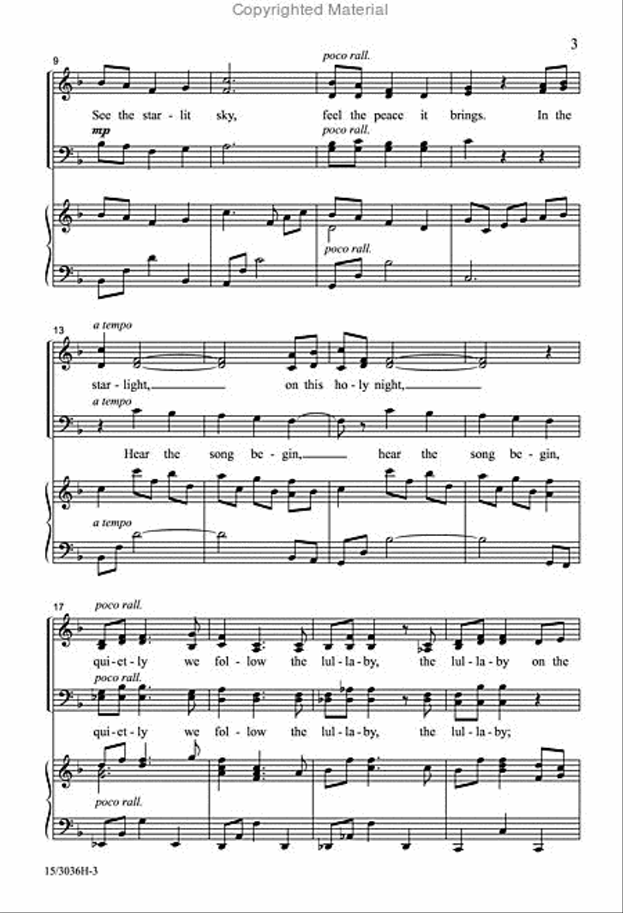 Lullaby on the Wind Lullaby on the Wind 4-Part scores gallery preview page 3