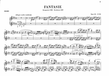 Fantasy in F Minor Op. 103 D 940