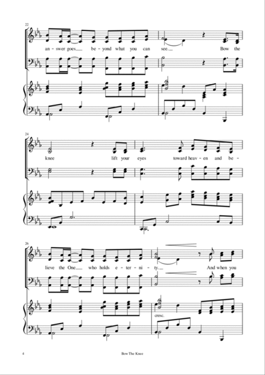Bow The Knee Divisi scores gallery preview page 4
