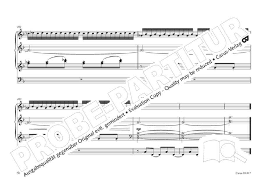 Tournemire: Funf Improvisationen fur Orgel solo Organ Solo scores gallery preview page 56