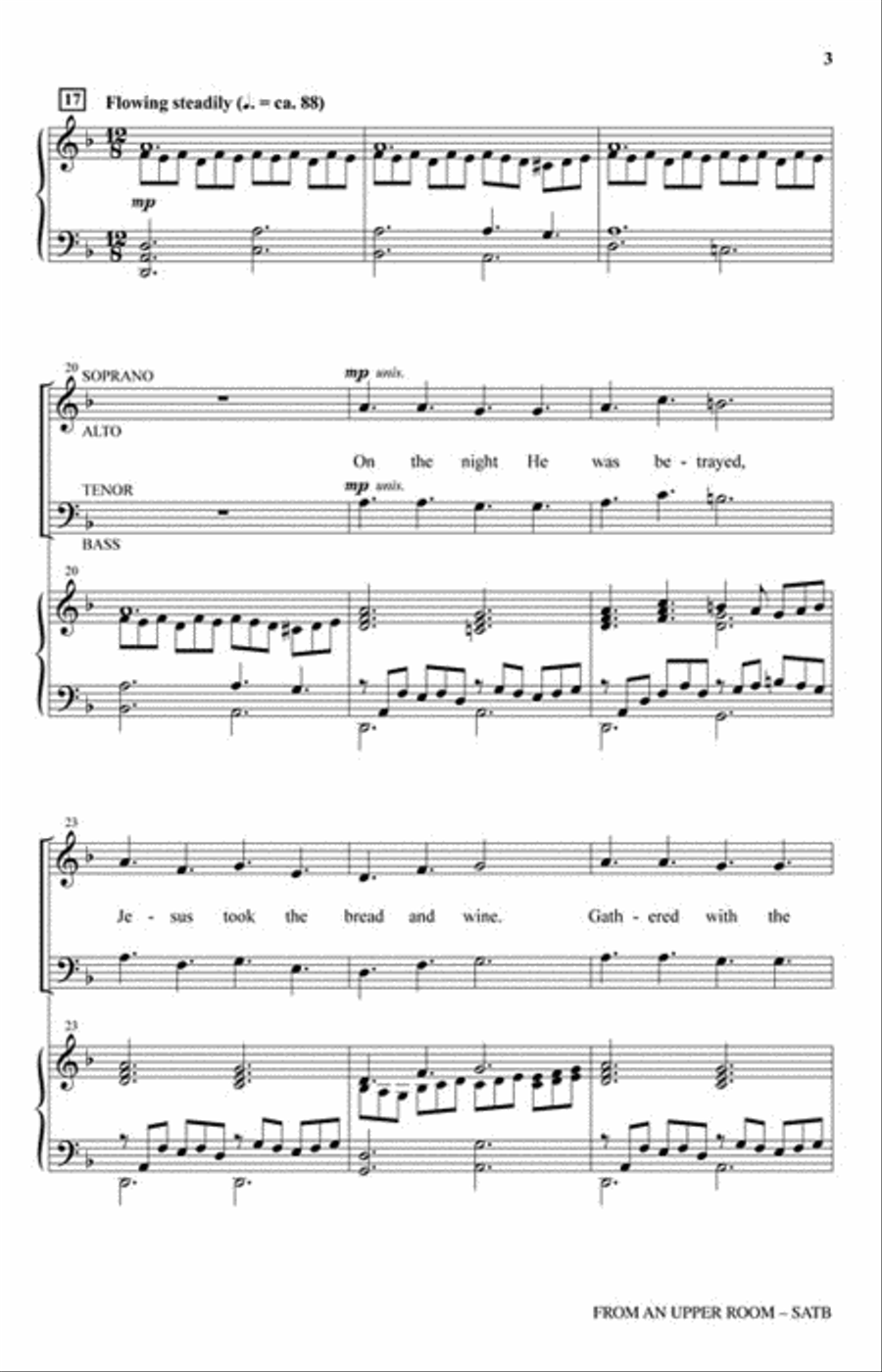 From an Upper Room From an Upper Room 4-Part scores gallery preview page 3