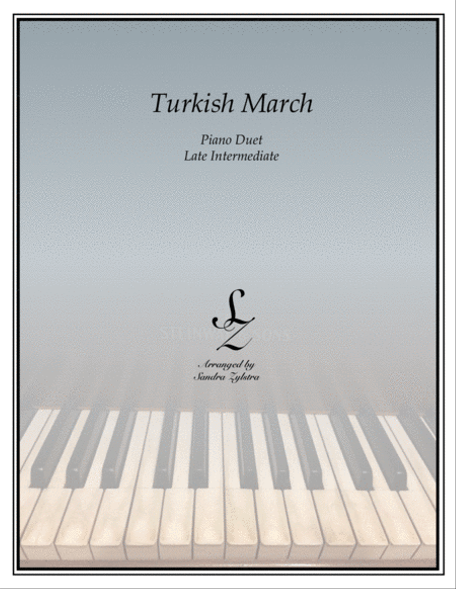 Turkish March (1 piano, 4 hand duet) 1 Piano, 4-Hands scores gallery preview page 1