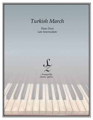 Turkish March (1 piano, 4 hand duet)