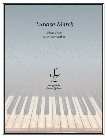 Turkish March (1 piano, 4 hand duet) image number null