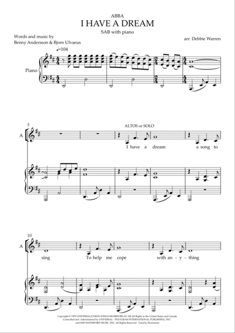 I Have A Dream 3-Part scores gallery preview page 2