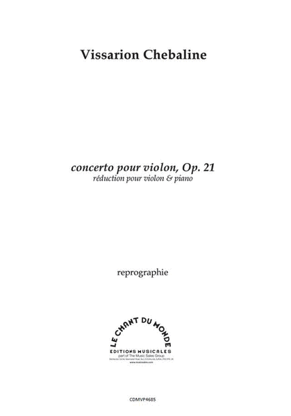 Concerto Pour Violon Op. 21