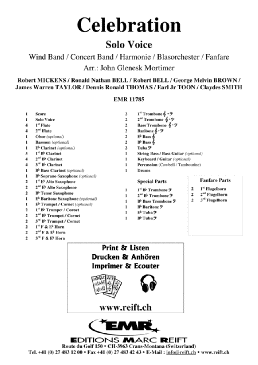 Celebration Concert Band scores gallery preview page 2