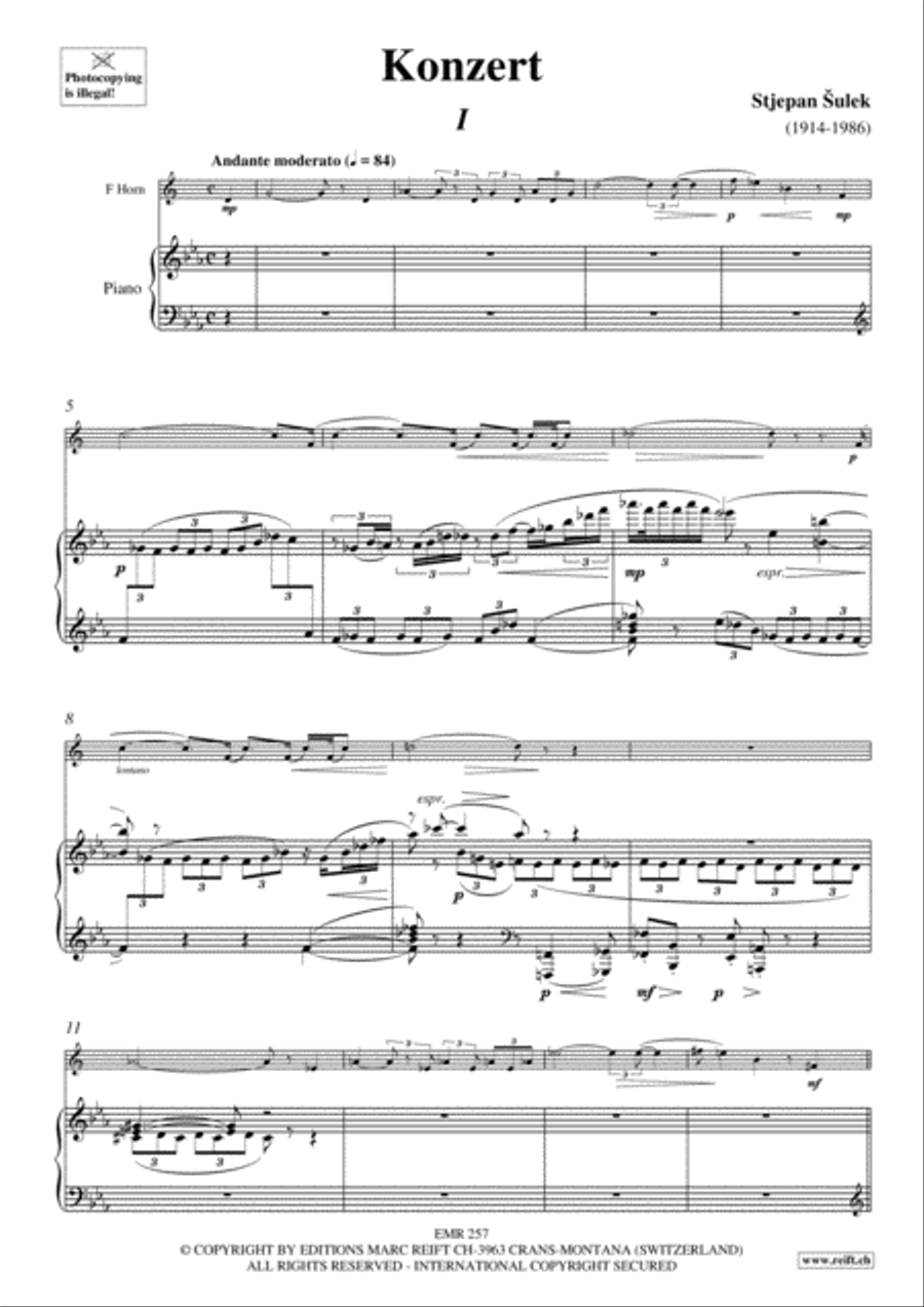 Konzert Horn scores gallery preview page 4