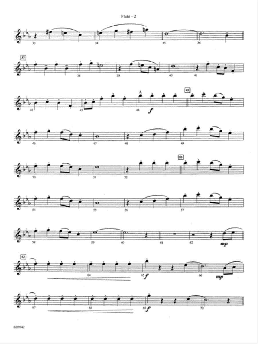Sleigh Ride: Flute Concert Band scores gallery preview page 2