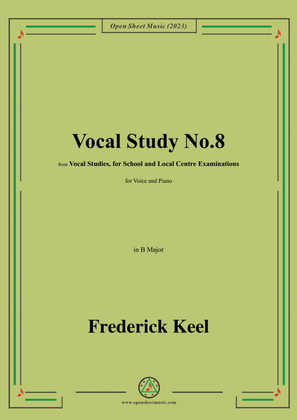 Keel-Vocal Study No.8,in B Major