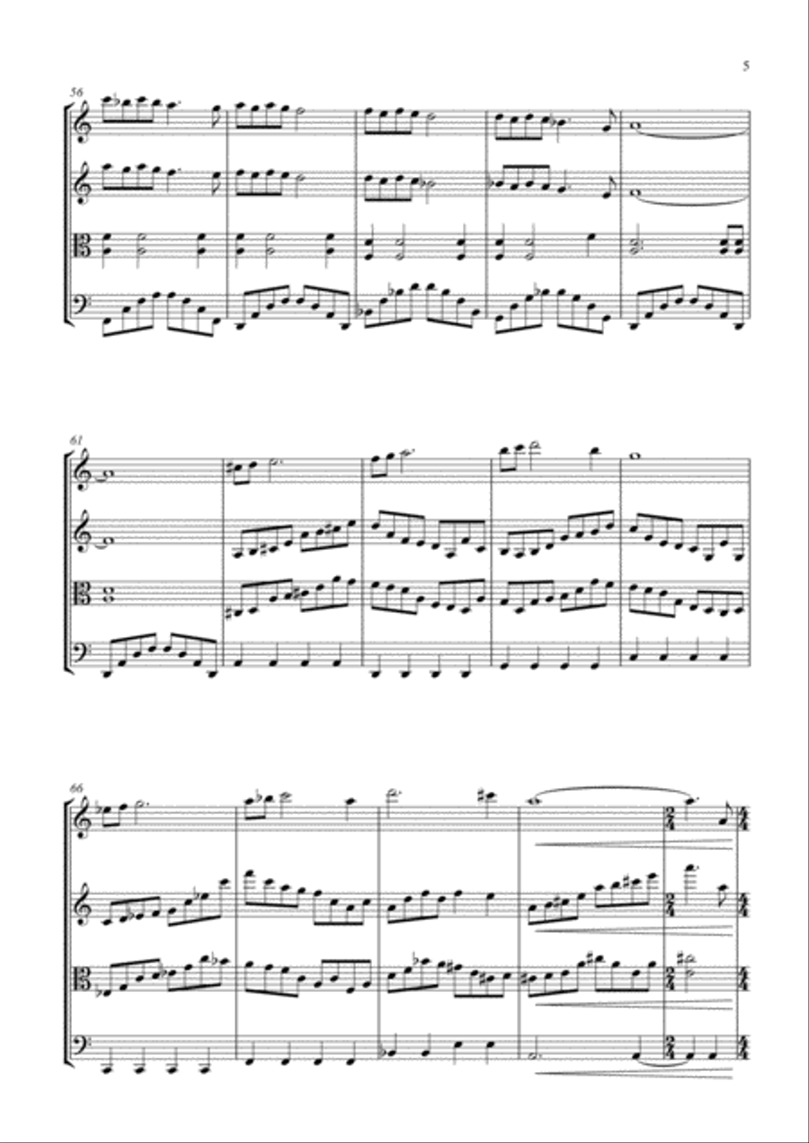 Walking In The Air Walking In The Air String Quartet scores gallery preview page 5