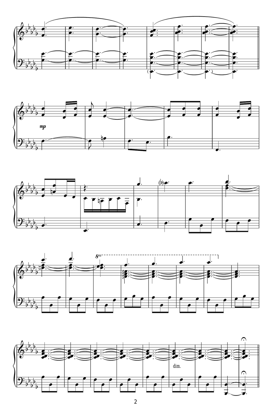 Tarr And Irina Piano Solo scores gallery preview page 2