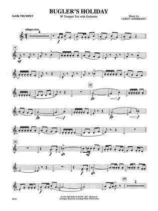 Bugler's Holiday: 3rd B-flat Trumpet