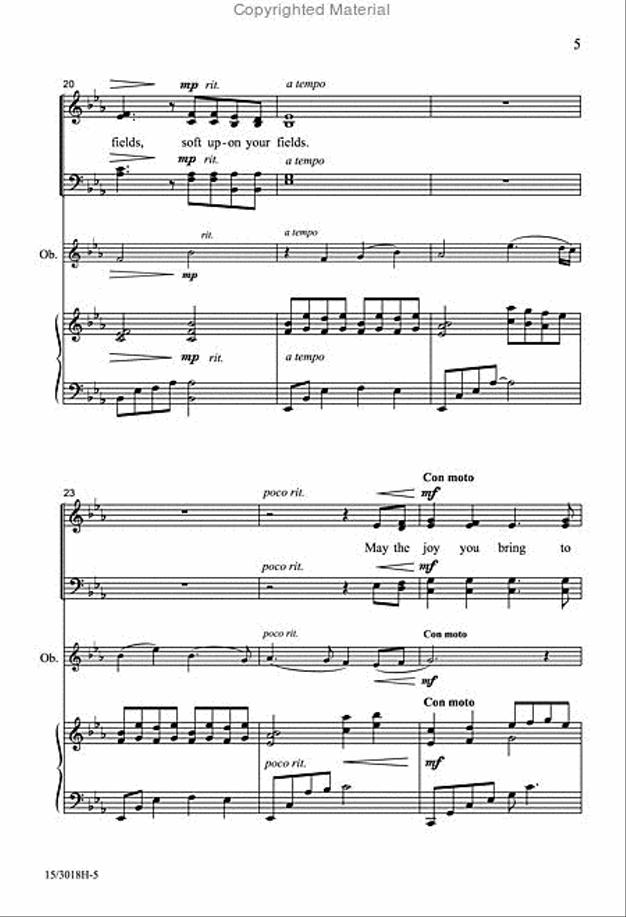 May the Road Rise to Meet You 4-Part scores gallery preview page 5