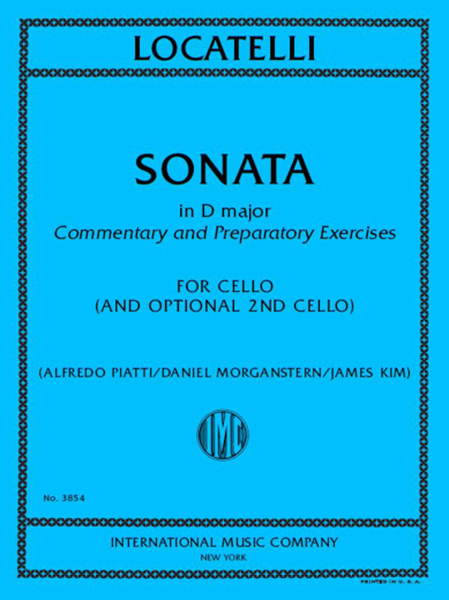 Sonata In D Major: Commentary And Preparatory Exercises For Cello (And Optional 2Nd Cello)