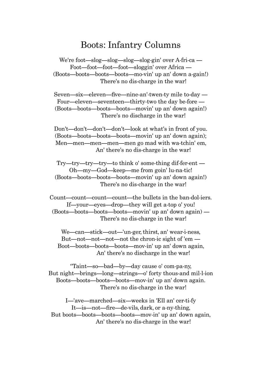 Boots: Infantry Columns Boots: Infantry Columns Women's Choir scores gallery preview page 2