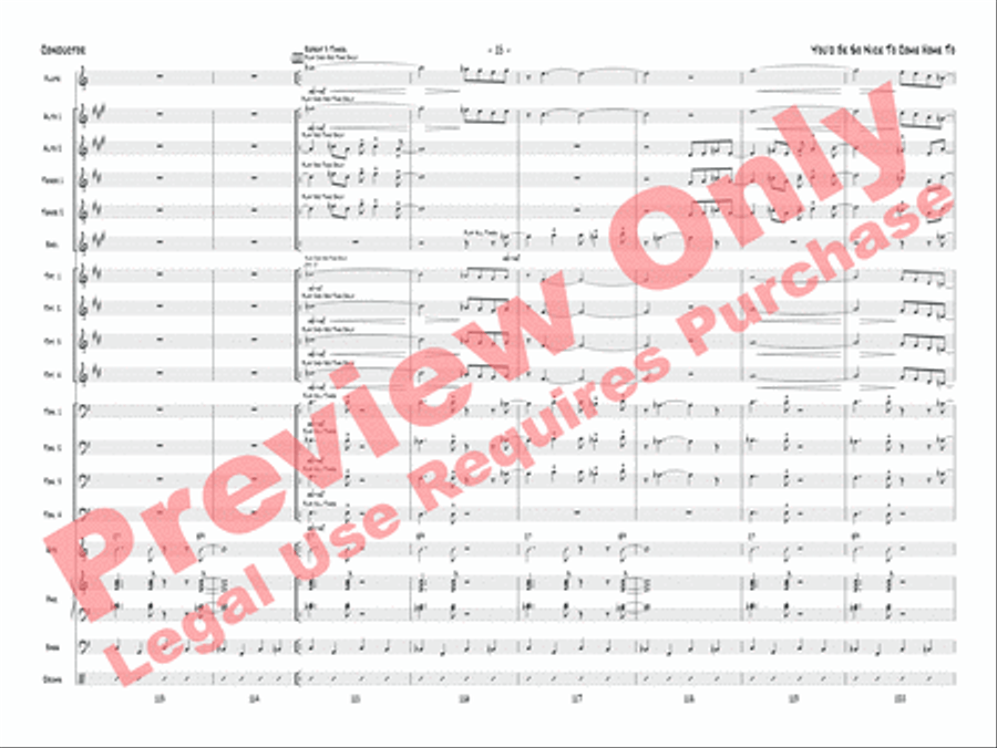 You'd Be So Nice to Come Home To Jazz Ensemble scores gallery preview page 36