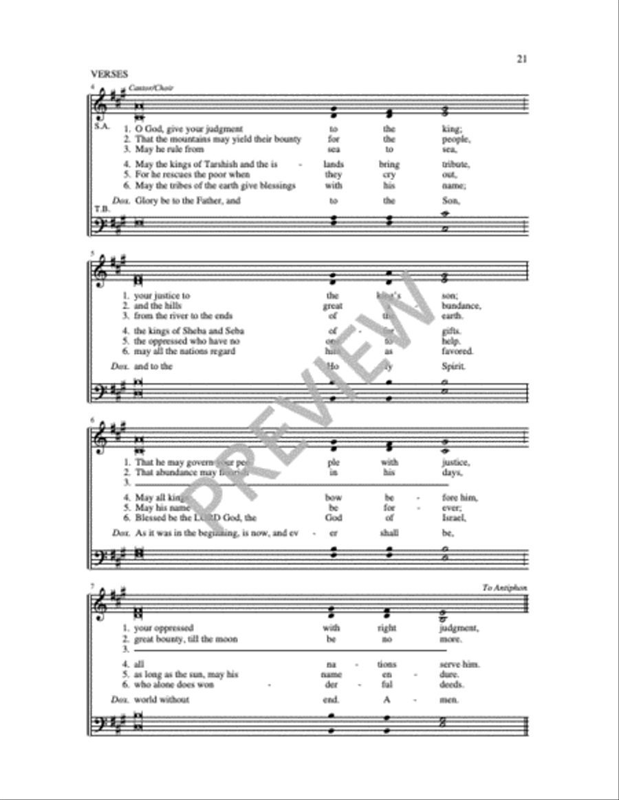 Communion Antiphons for Christmas 4-Part scores gallery preview page 20