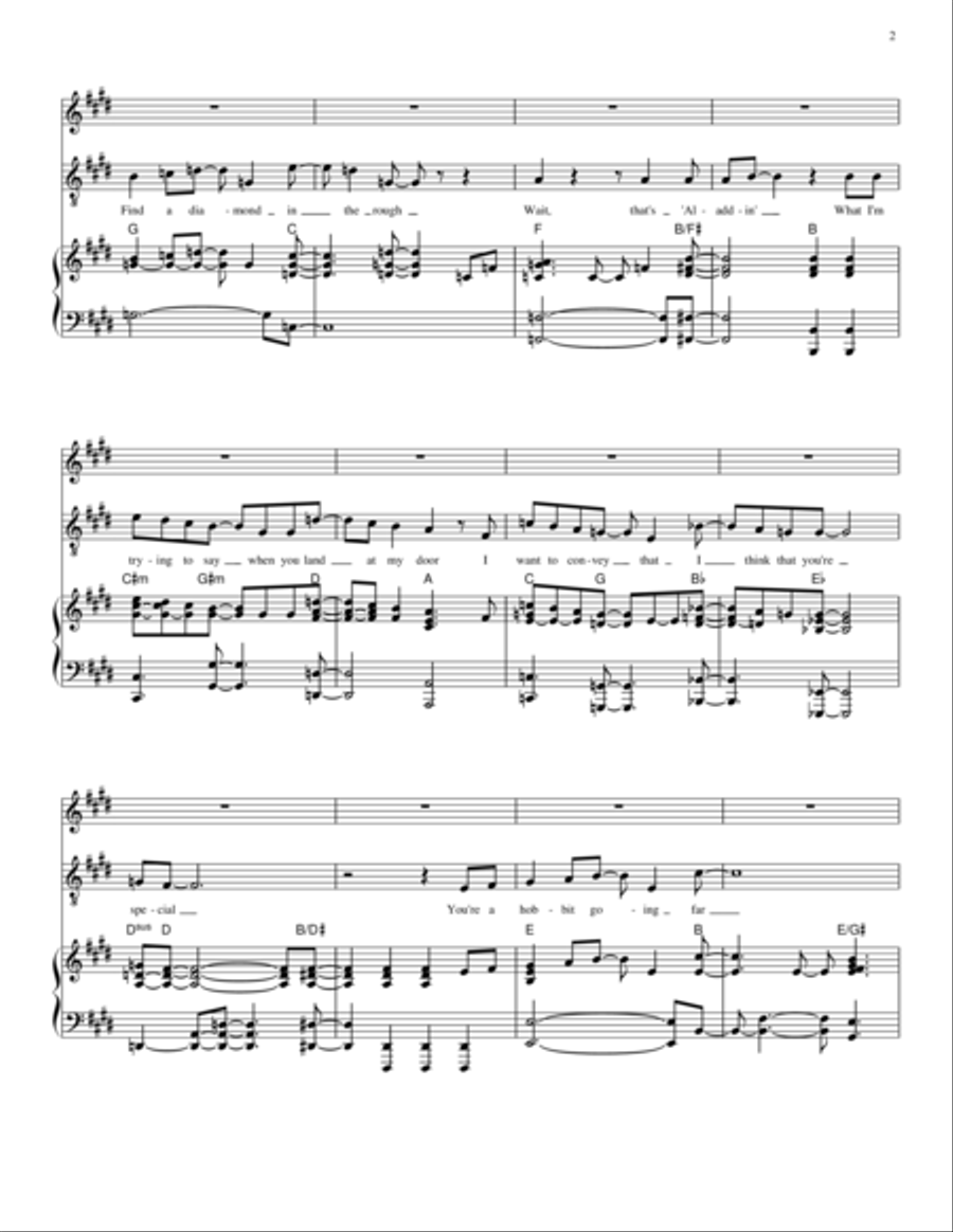 Special - Relative Talent, the musical Voice scores gallery preview page 2