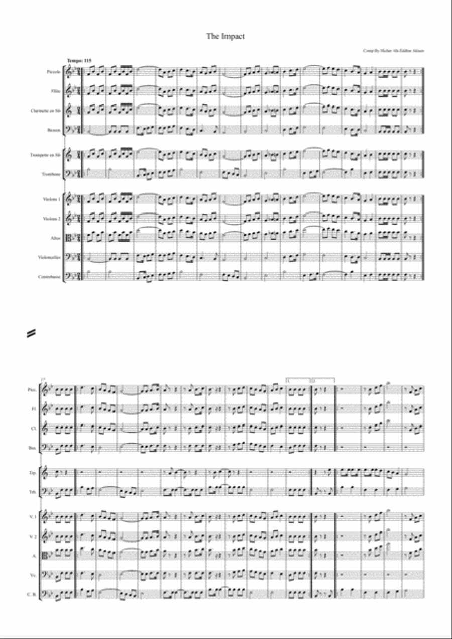The Impact The Impact Marching Band scores gallery preview page 1