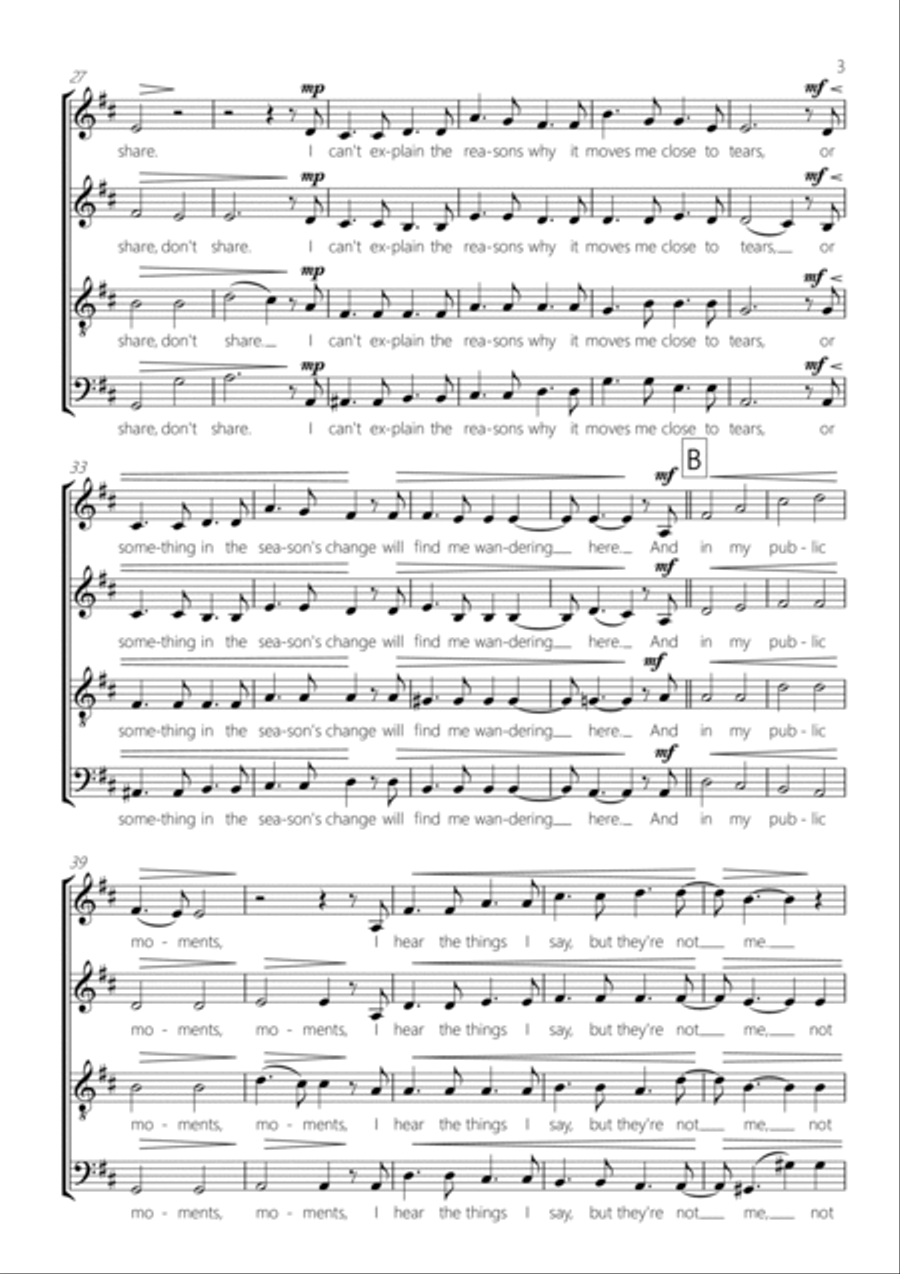August Winds 4-Part scores gallery preview page 3