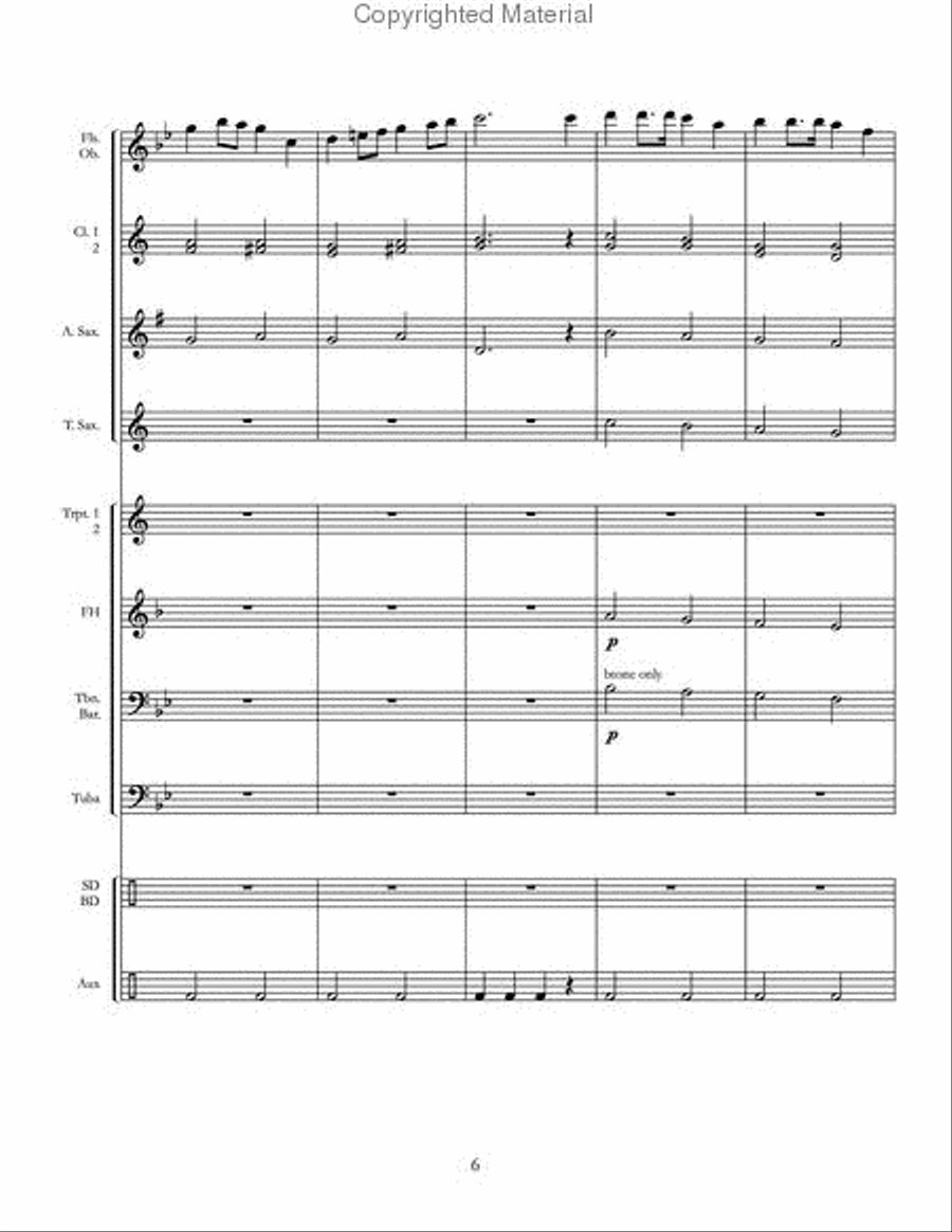 Military Parade Military Parade Concert Band scores gallery preview page 7