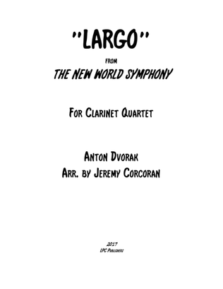 Largo from The New World Symphony for Clarinet Quartet