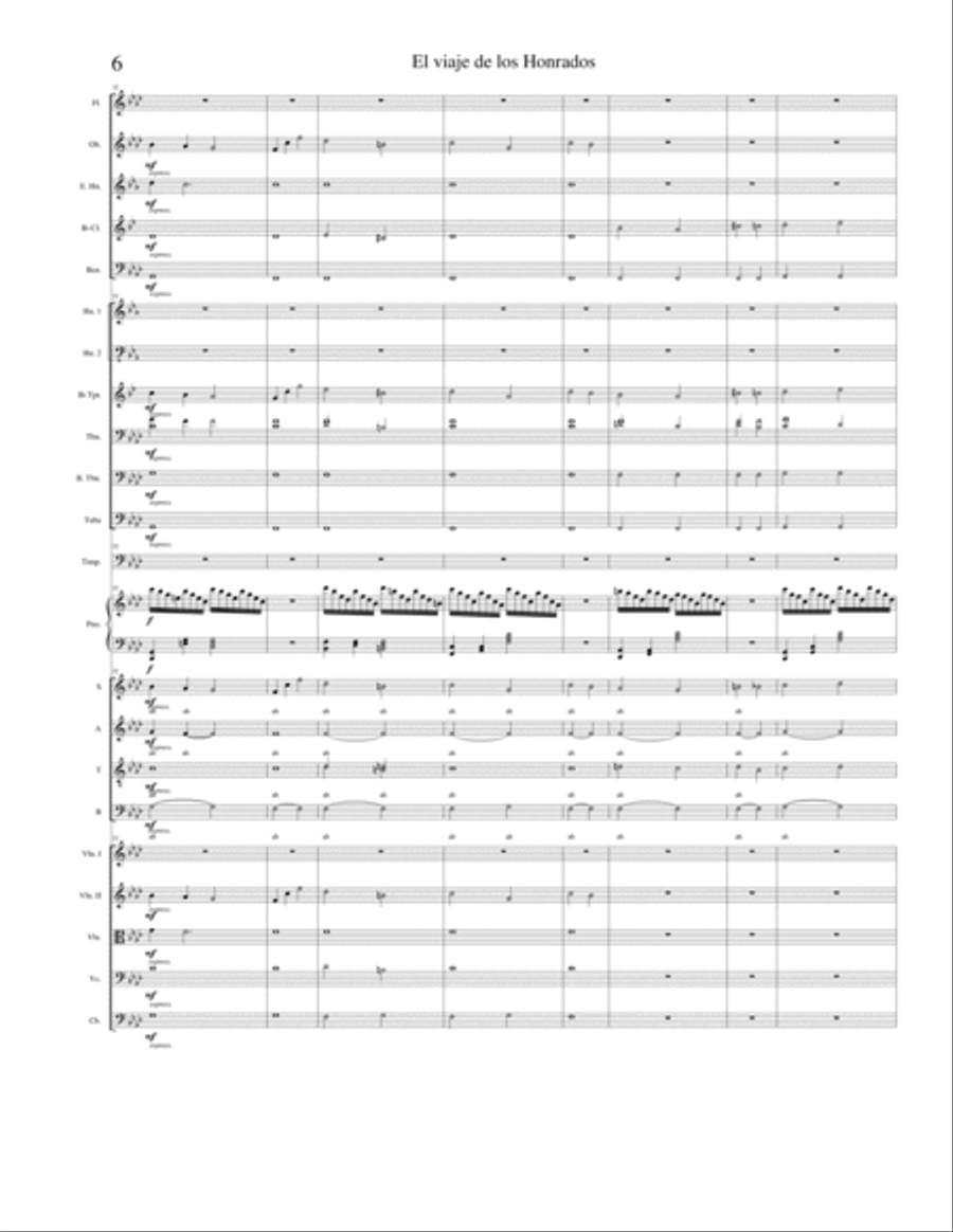 El viaje de los Honrados IV Movimiento Full Orchestra scores gallery preview page 6