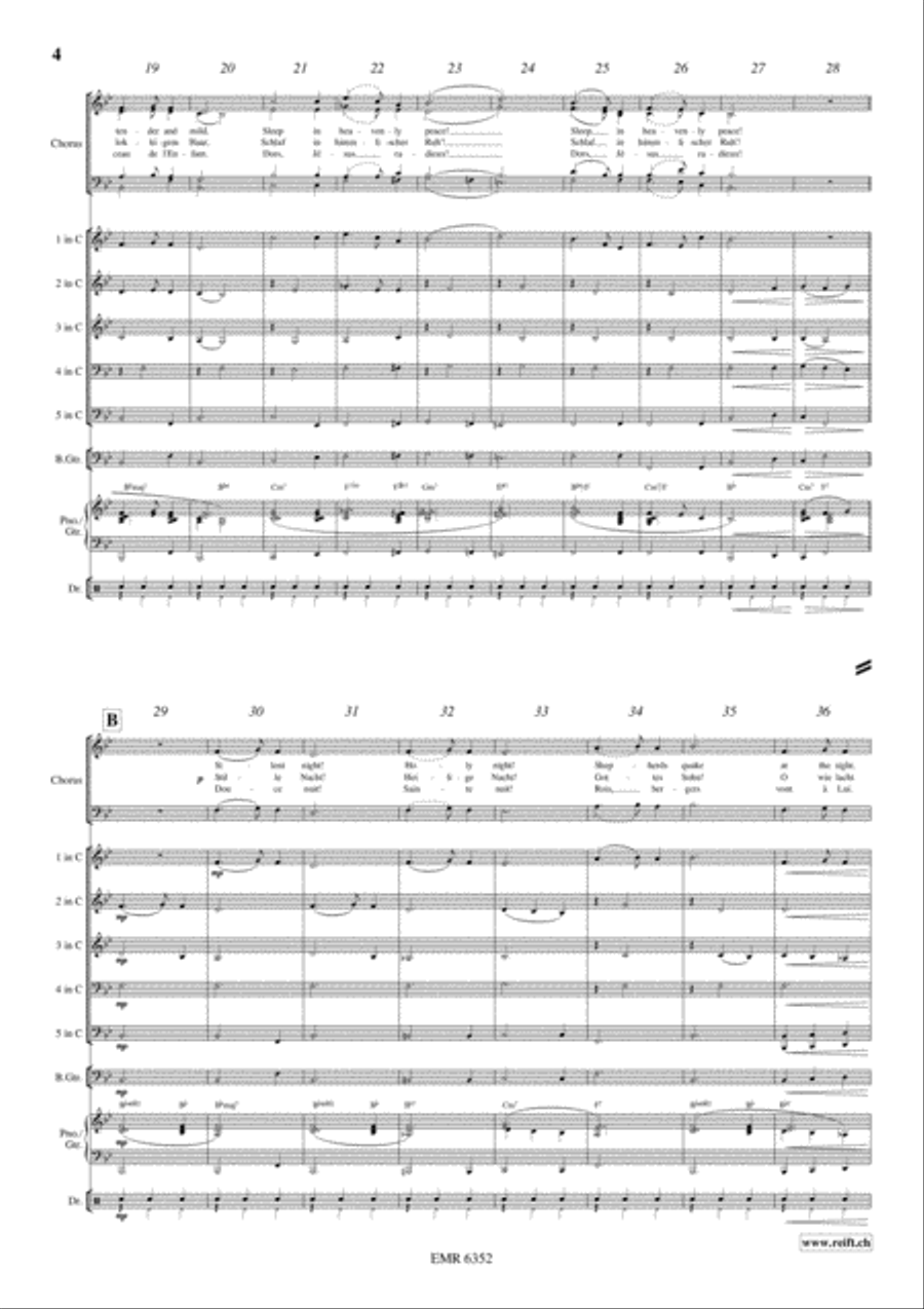 Silent Night Silent Night 4-Part scores gallery preview page 5