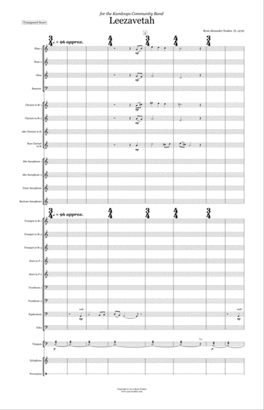 Leezavetah Concert Band scores gallery preview page 3