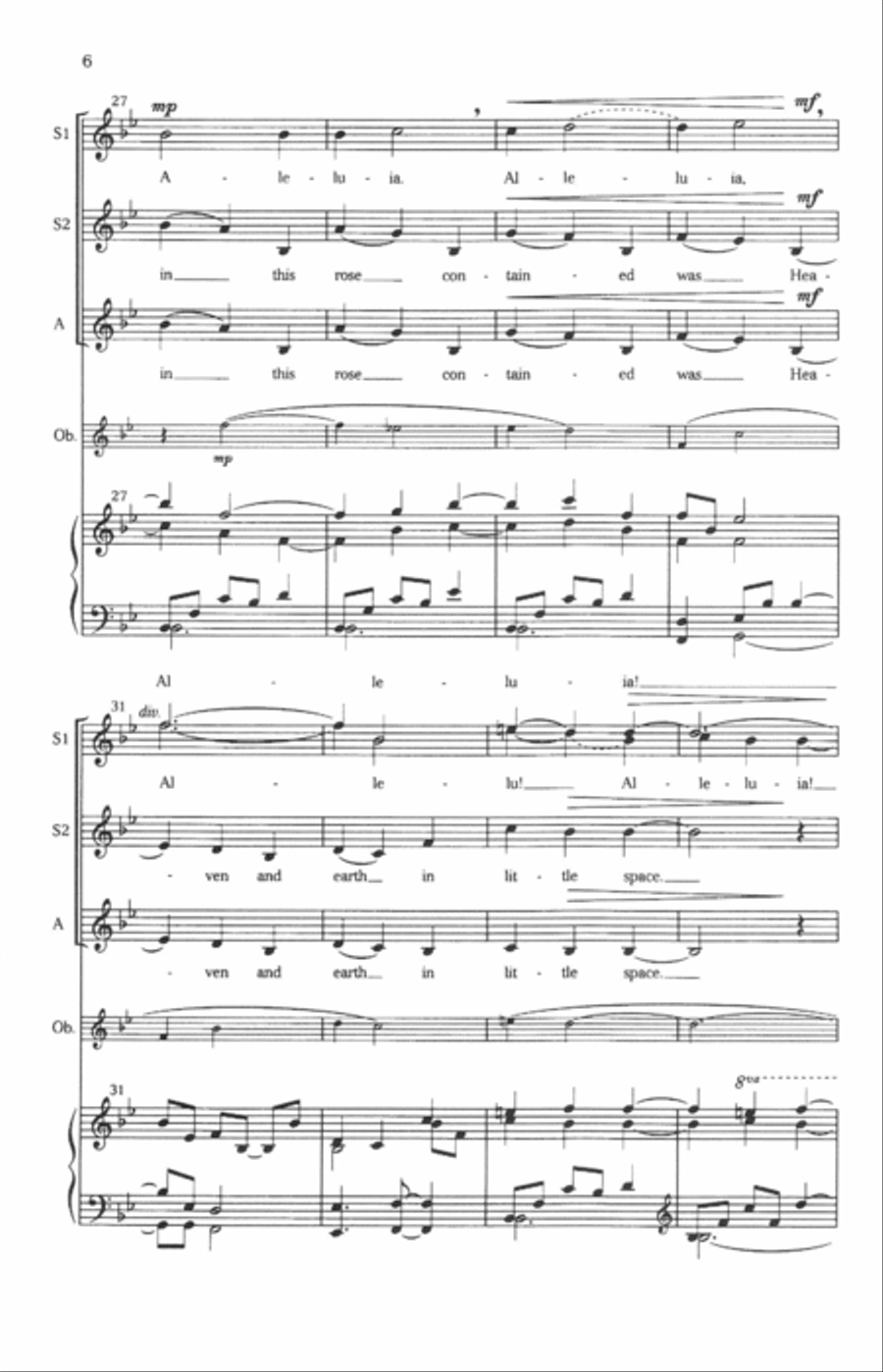 There Is No Rose SSA scores gallery preview page 5