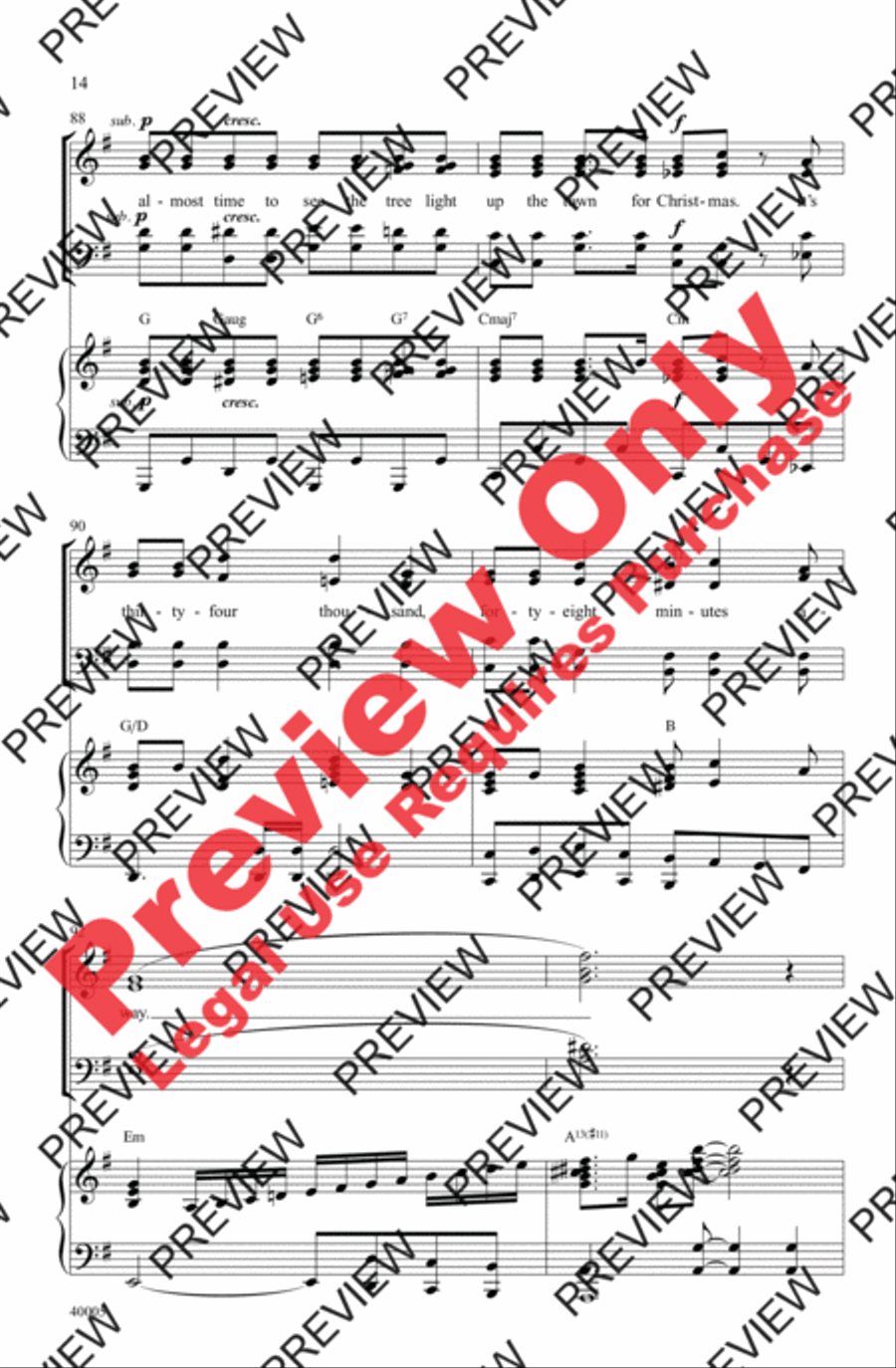 Counting Down to Christmas - SoundTrax CD (CD only) Choir scores gallery preview page 14