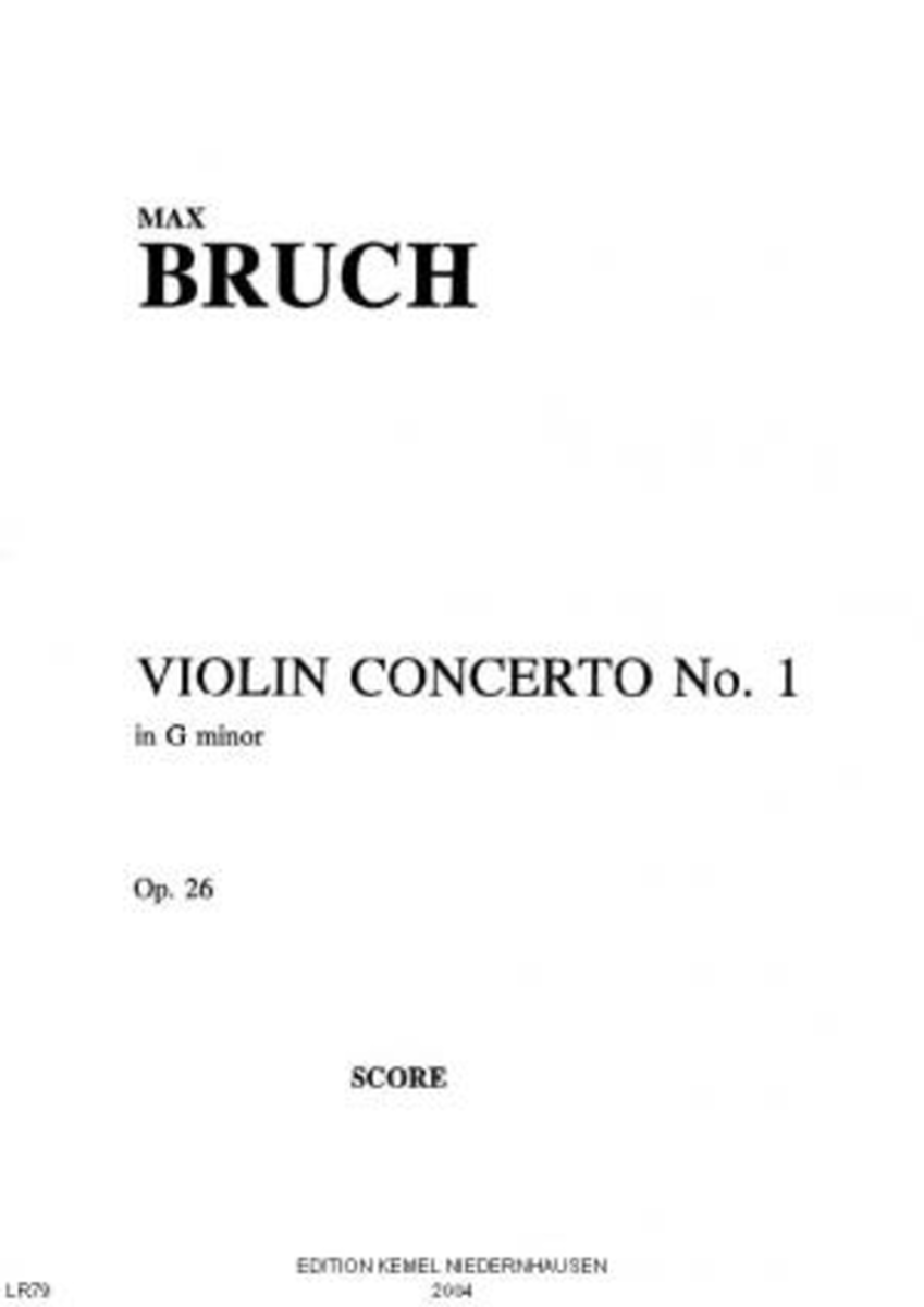 Violin concerto no. 1 in g minor, op. 26