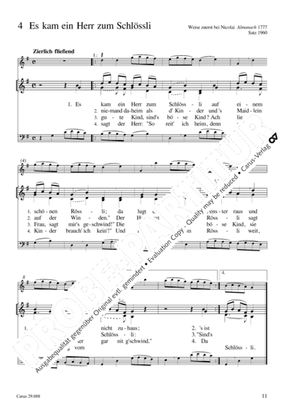 Volksliederbuch 2. 40 Satze fur gleichte Stimmen (mit Instrumenten) 1930/60