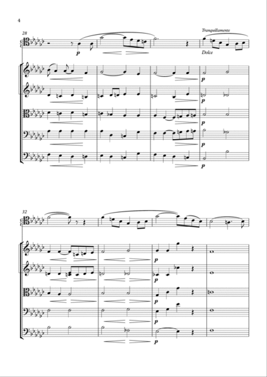 MORCEAU SYMPHONIQUE String Orchestra scores gallery preview page 5