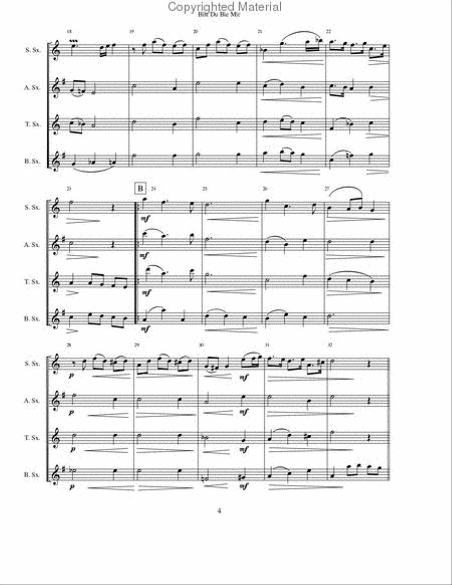 Arabesque No. 2 Arabesque No. 2 Saxophone Quartet scores gallery preview page 3