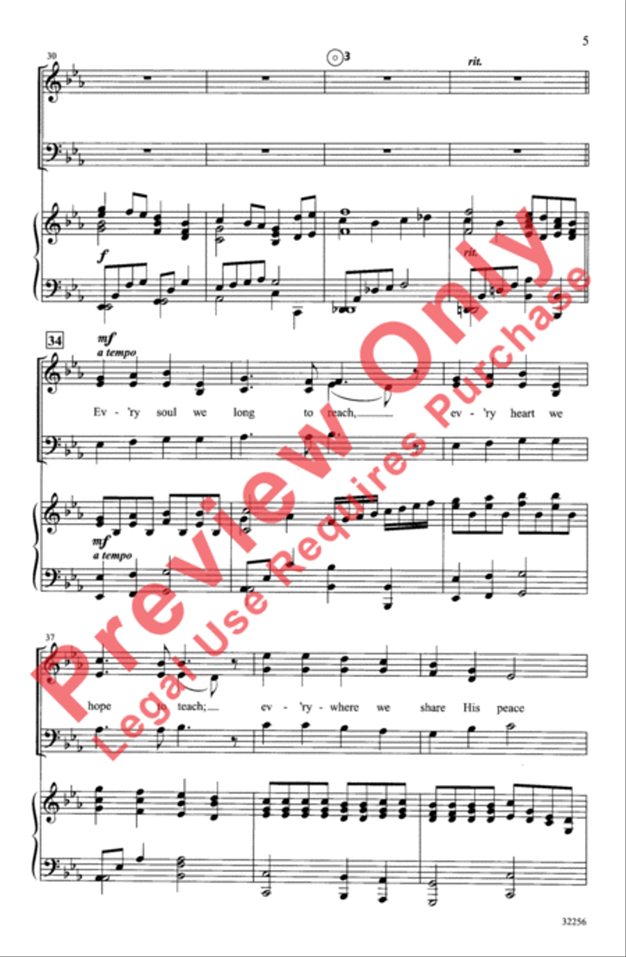 Grace Alone 3-Part scores gallery preview page 6