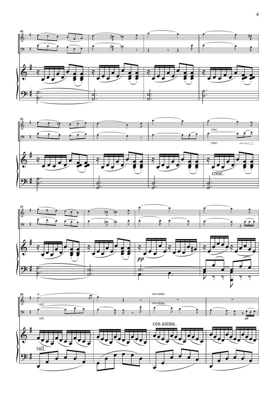 Braga La Serenata, for piano trio, PB401 Piano Trio scores gallery preview page 4