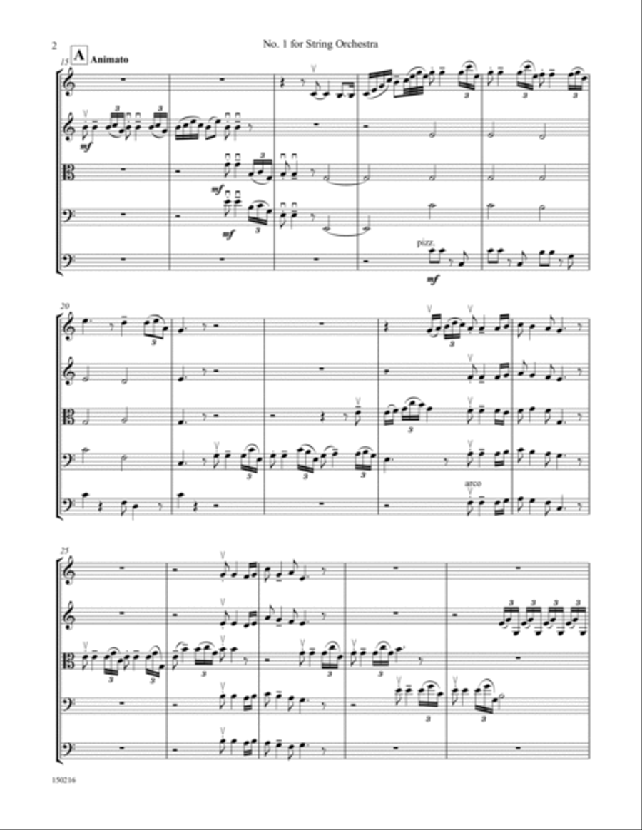 Suite for String Orchestra String Orchestra scores gallery preview page 4