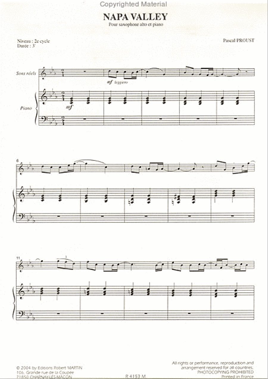 Napa valley Piano Accompaniment scores gallery preview page 2
