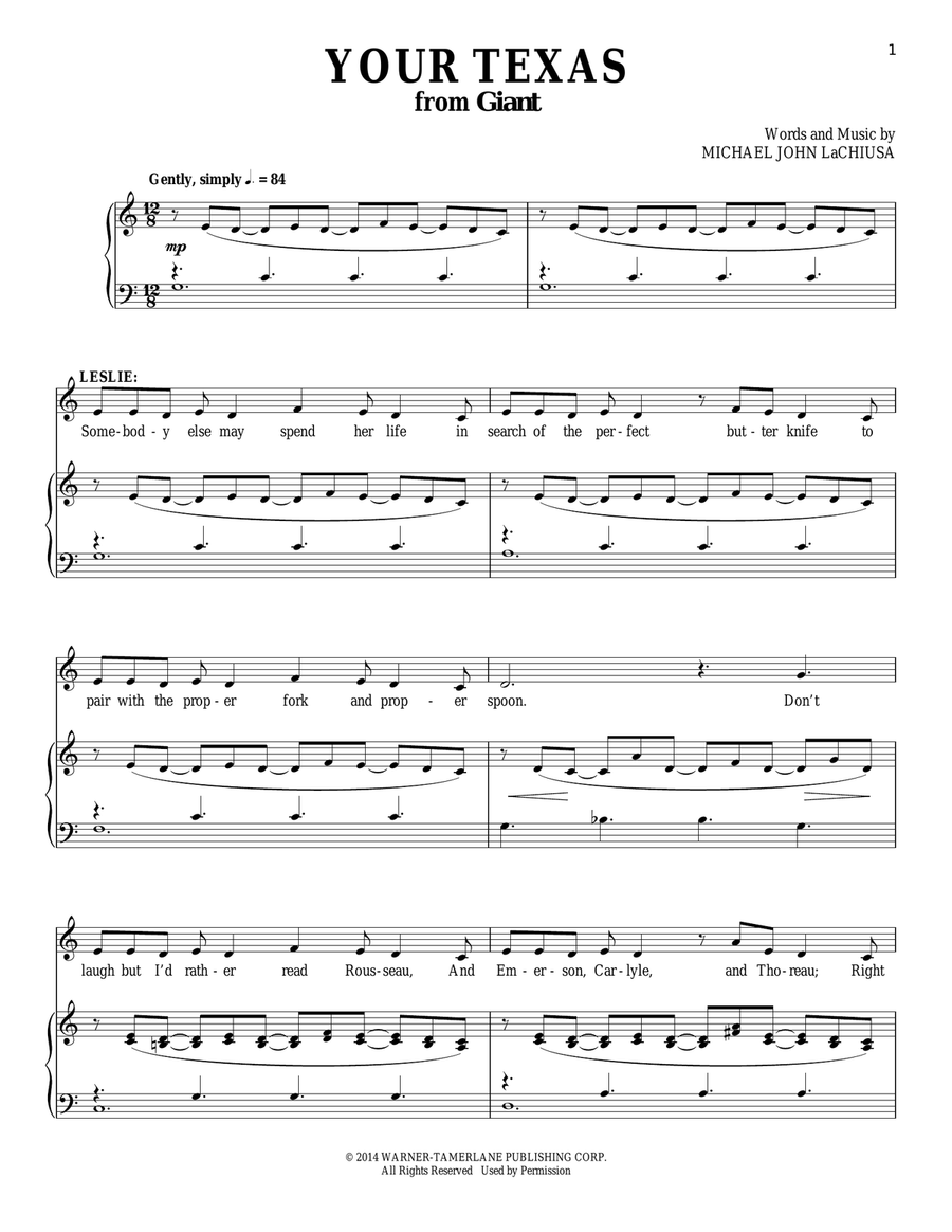 Your Texas Voice scores gallery preview page 1