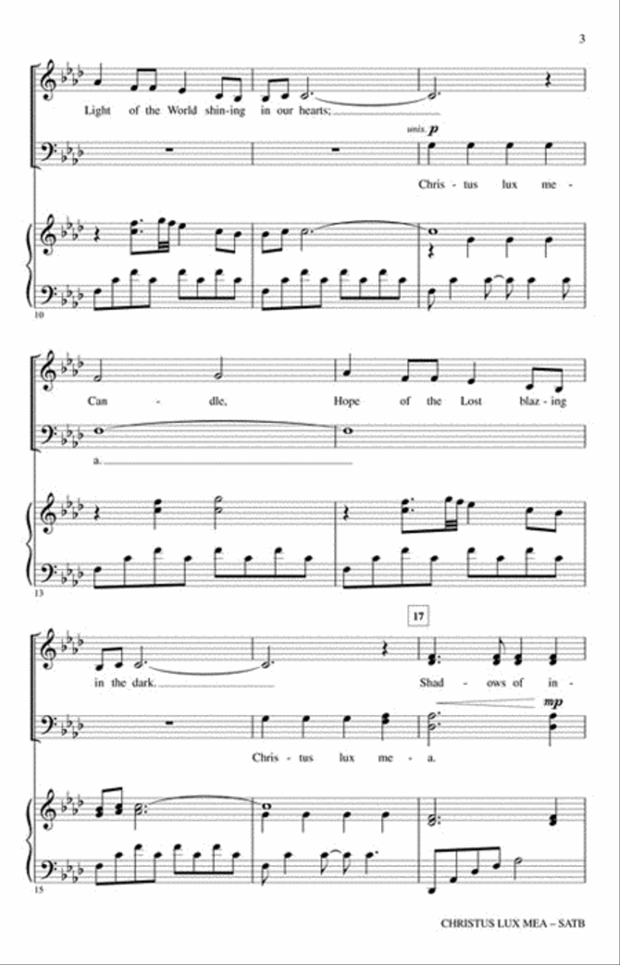 Christus Lux Mea Christus Lux Mea 4-Part scores gallery preview page 3