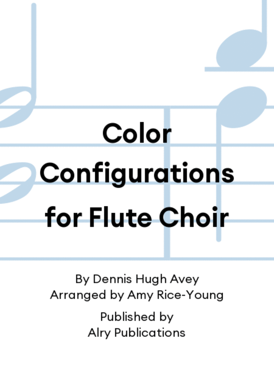 Color Configurations for Flute Choir Flute Choir scores gallery preview page 1