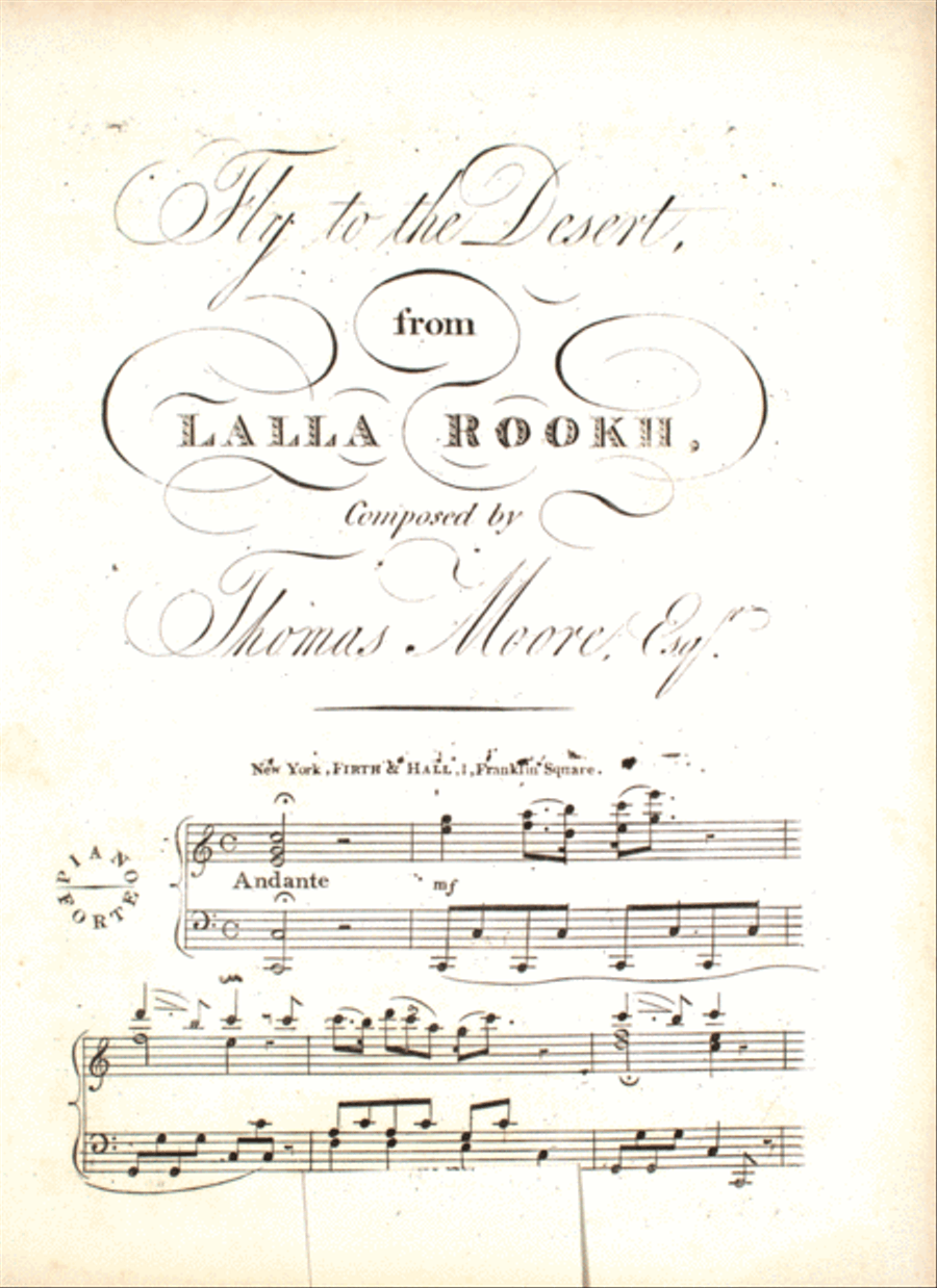 Fly to the Desert, from Lalla Rookh Voice scores gallery preview page 1