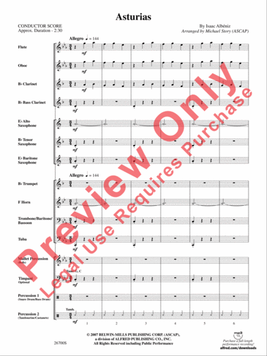 Asturias Asturias Concert Band scores gallery preview page 4